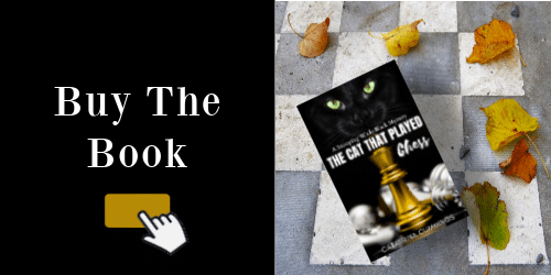 banner to buy the book the cat that played chess by catarrina cummings