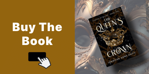 Buy The book banner with the book The Queen's Crown by Jennifer Anne Davis