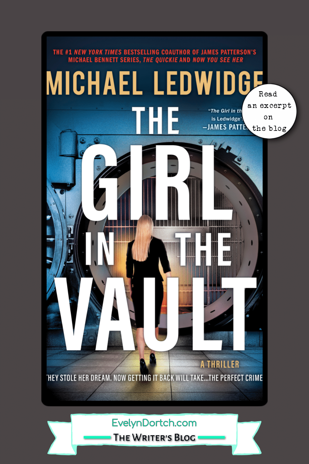 cove of the book The Girl in the Vault by Michael Ledwidge