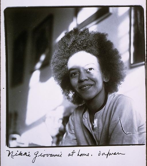 photo of Nikki Giovanni taken in the late 1970s