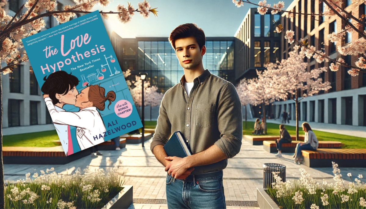 Levi Ward from The Love Hypothesis AI imagined