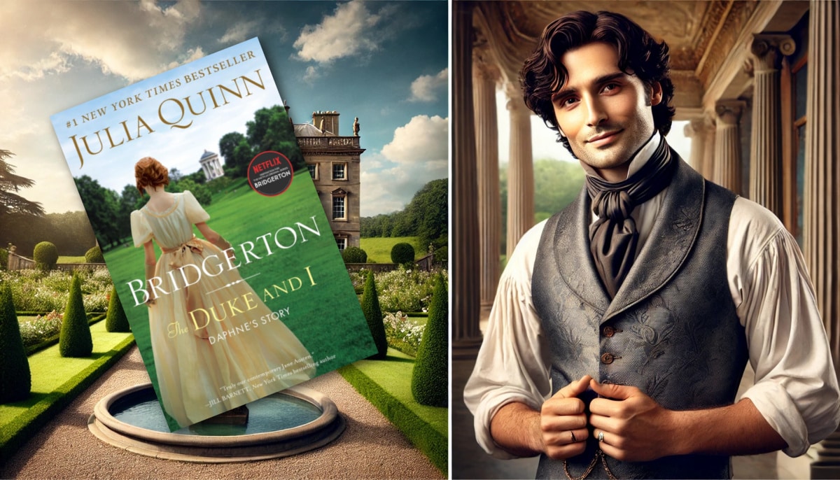 AI imagining of Bridgerton The Duke and I by Julia Quinn