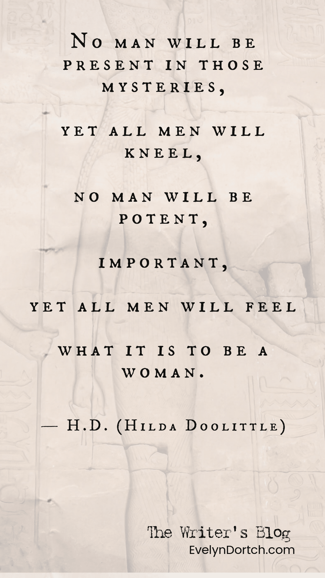 portion of a poem by H.D. Hilda Doolittle