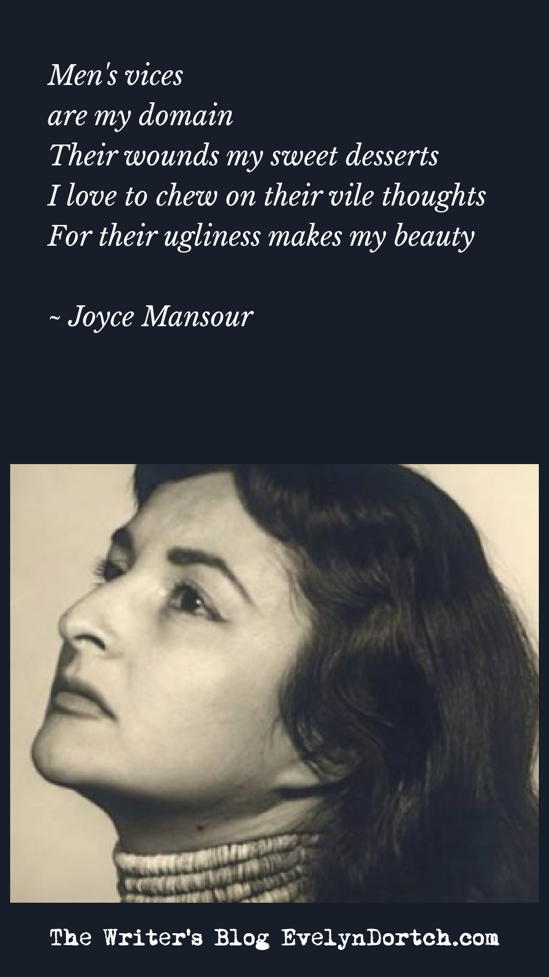 poem by Joyce Mansour